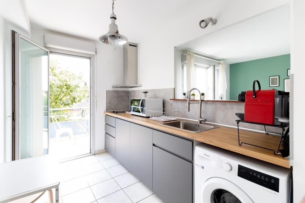 Beautiful Apartment With Terrace + Private Parking Toulouse Exterior foto